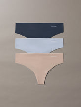 Calvin Klein | Invisibles Thongs 3 Pack | Casual Blue/ Speakeasy/ Cedar