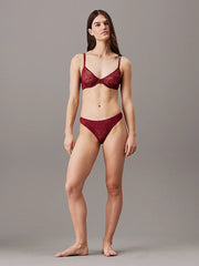 Calvin Klein | Sheer Marquisette Thong | Syrah