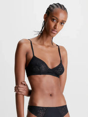 Calvin Klein | Soft Lace Bralette | Black
