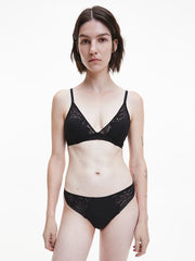 Calvin Klein | Soft Lace Thong | Black