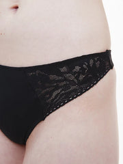 Calvin Klein | Soft Lace Thong | Black