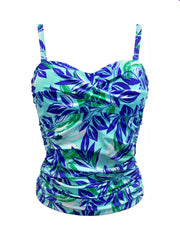 Pour Moi | Santa Monica Strapless Tankini | Aqua Palm