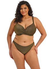 Elomi | Sunset Shimmer High Leg Bikini Brief | Gold Rush