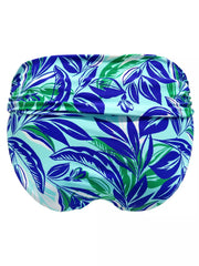 Pour Moi | Santa Monica Foldover Bikini Brief | Aqua Palm