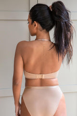 Pour Moi | Definitions Plunge Low Back Multiway Bra | Sand