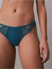 Calvin Klein | CK Black Geo Lace Bikini Brief | Teal Marine