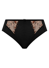 Elomi | Teagan High Leg Brief | Black / Almond