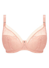 Fantasie | Fusion Lace Padded Plunge Bra | Blush