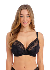 Fantasie | Fusion Lace Padded Plunge Bra | Black