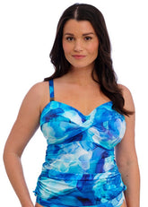 Fantasie | Saunton Sands Twist Front Tankini | Dazzling Blue