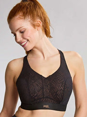 Panache | Endurance Non Padded Wired Sports Bra | Black/ Latte