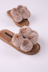 Pretty You London | Dolly Slippers | Caramel