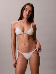 Calvin Klein | CK Essentials Triangle Bikini Top | Stippled Skin Tofu