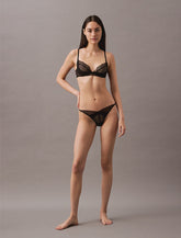 Calvin Klein | CK Black Geo Lace Plunge Bra