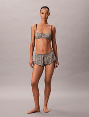Calvin Klein | Satin Balconette Bra | Animal Print Temp