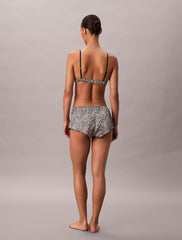 Calvin Klein | Satin Boy Shorts | Animal Print Temp