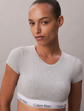 Calvin Klein | Icon Cotton Modal T-Shirt Bralette | Grey Heather