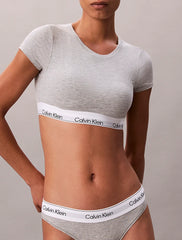 Calvin Klein | Icon Cotton Modal T-Shirt Bralette | Grey Heather
