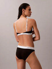 Calvin Klein | Icon Cotton Modal Lightly Lined Demi Bra | Black