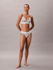 Calvin Klein | Icon Cotton Modal Lightly Lined Triangle Maternity Bralette | Grey Heather