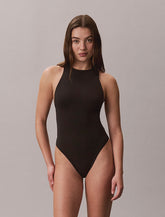 Calvin Klein | Icon Cotton Modal Racerback Bodysuit | Black