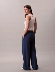 Calvin Klein | Performance Wide Leg Tracksuit Bottoms | Dark Denim