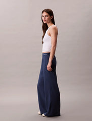Calvin Klein | Performance Wide Leg Tracksuit Bottoms | Dark Denim