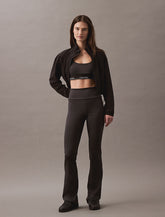 Calvin Klein | Quick-Dry High Rise Flared Gym Leggings | Black