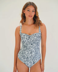 Moontide | Vivian Twist One Piece Swimsuit | White