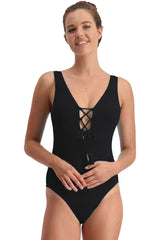Piha | Gelato Lacing Swimsuit | Black