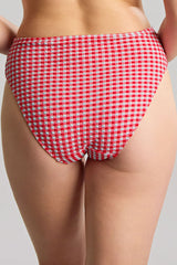 Panache | Olivia Midi Gather Bikini Bottoms | Red Gingham