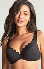 Panache | Spirit Lauren Plunge Bikini Top | Black