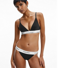 Calvin Klein | Modern Cotton High Leg Tanga | Black