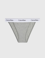 Calvin Kein | Modern Cotton High Leg Tanga | Grey Heather