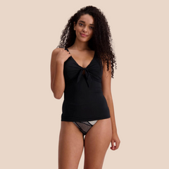 Moontide | Contours Tie Front Tankini