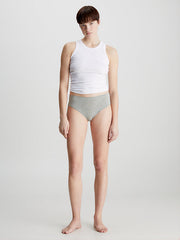Calvin Klein | High Waisted Thong | Grey Heather