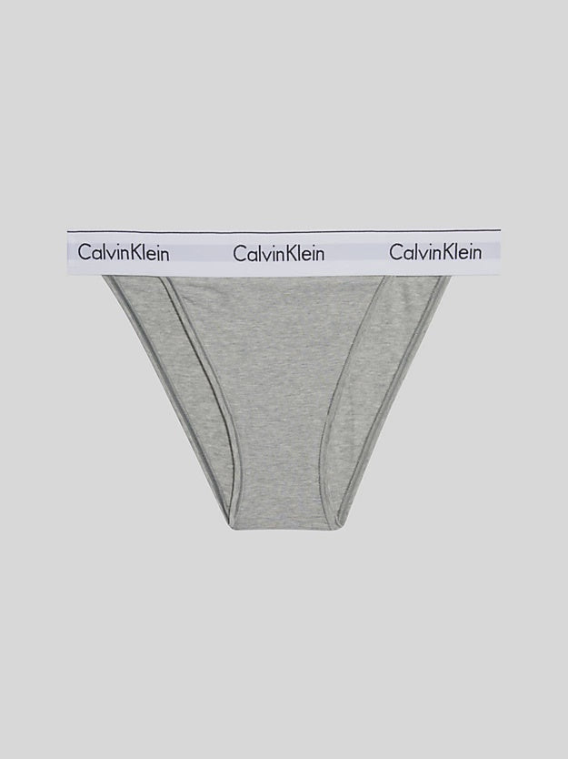 Calvin Klein | Modern Cotton High Leg Tanga | Grey