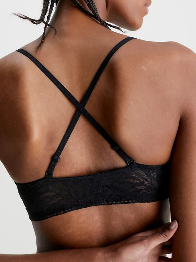 Calvin Klein | Soft Lace Bralette | Black