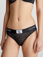 Calvin Klein | Ck96 Lace Thong | Black
