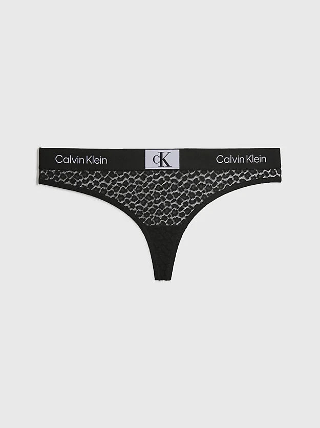 Calvin Klein | Ck96 Lace Thong | Black