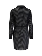 Pour Moi | Chevron Stripe Beach Shirt | Black