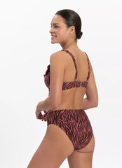 BeachLife | Zebra High-Waist Bikini Bottom