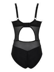 Panache | Tango Plunge Bodysuit | Obsidian
