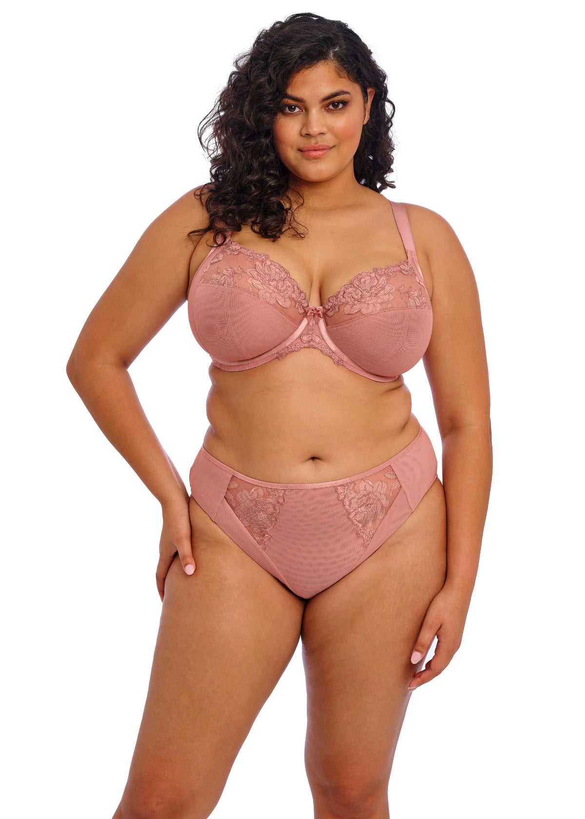 Elomi | Teagan High Leg Brief | Ash Rose