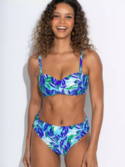 Pour Moi | Santa Monica Non Wired Strapless Bikini Top | Aqua Palm