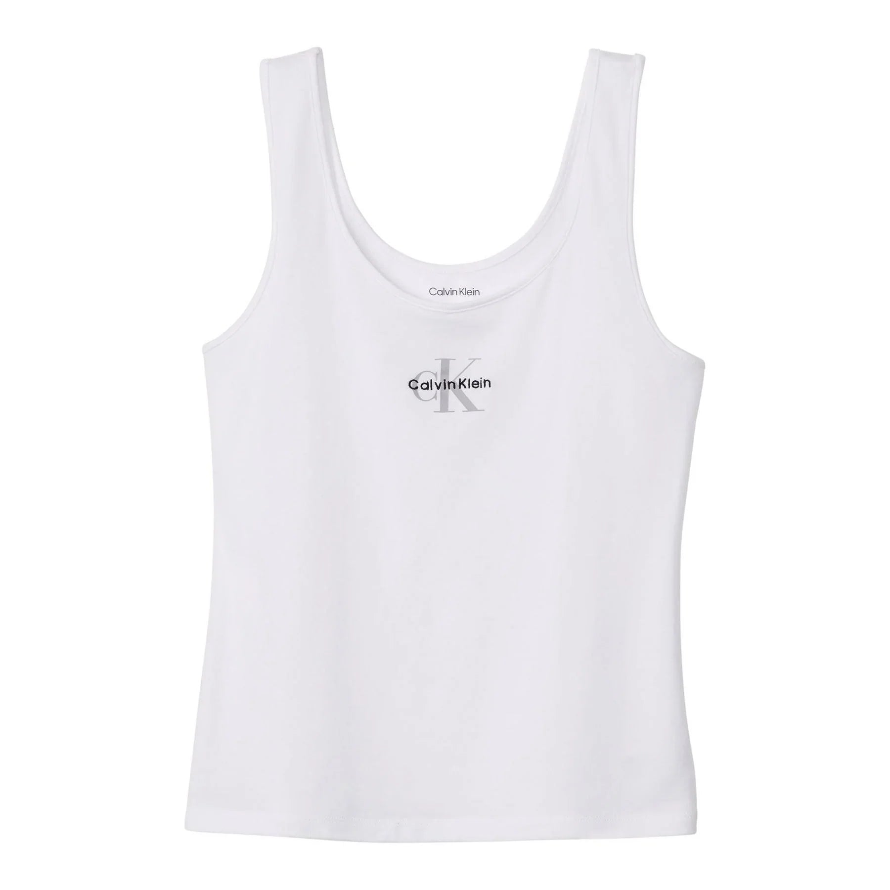 Calvin Klein | CK Monogram Slim Tank Top | Classic White