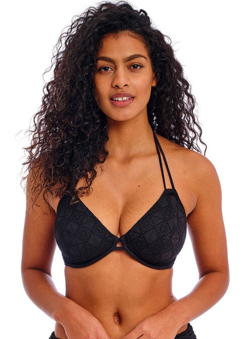 Freya | Nomad Nights Halter Bikini Top | Black