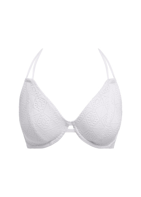 Freya | Nomad Nights  Halter Bikini Top | White