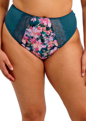 Elomi | Lucie High Leg Brief | Teal Floral