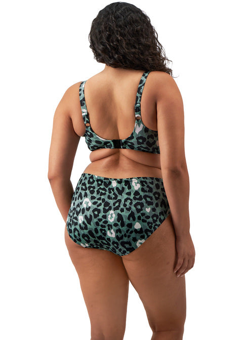 Elomi | Jungle Bay Plunge Bikini Top | Olive